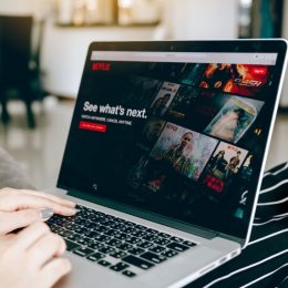 Netflix interface on laptop