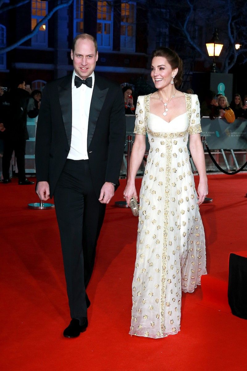 O Duque e a Duquesa de Cambridge, na British Academy Film Awards, em 2020