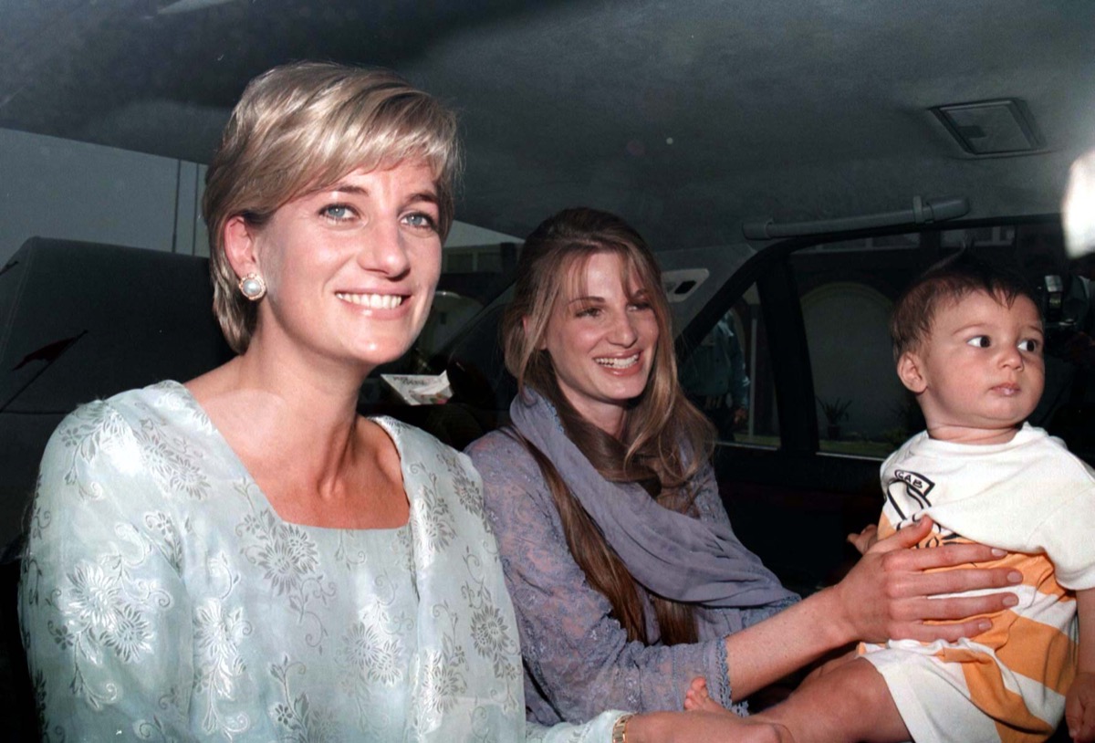 Princess Diana and Jemima Khan in 1996