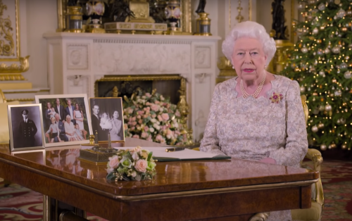 Queen Elizabeth during her 2018 Christmas message