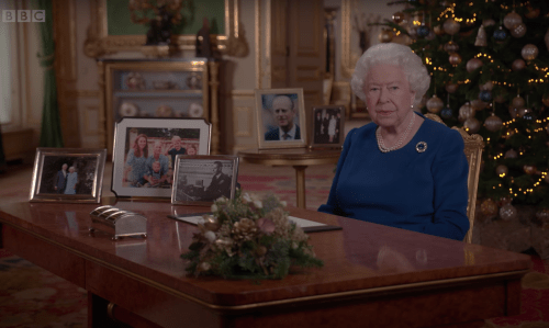 Queen Elizabeth during her 2019 Christmas broadcast