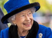 Queen Elizabeth at Champions Day at Ascot Racecourse in October 2021