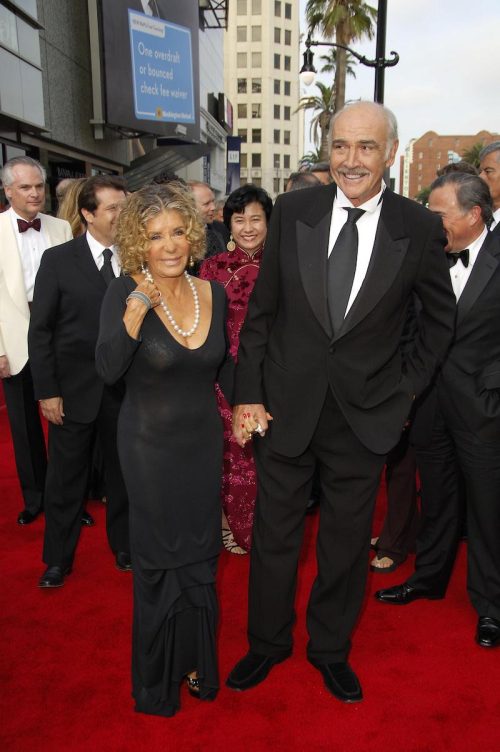 Micheline Roquebrune and Sean Connery at the American Film Institute Life Achievement Award Tribute to Sean Connery in 2006 
