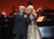 Tony Bennett and Lady Gaga performing at Radio City Music Hall in August 2021