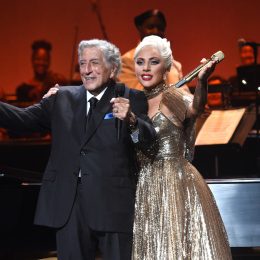 Tony Bennett and Lady Gaga performing at Radio City Music Hall in August 2021