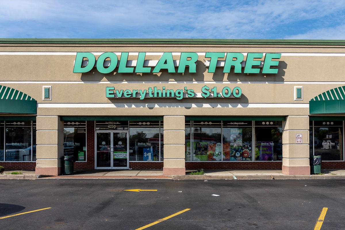 Dollar tree store in Buffalo, New York, USA