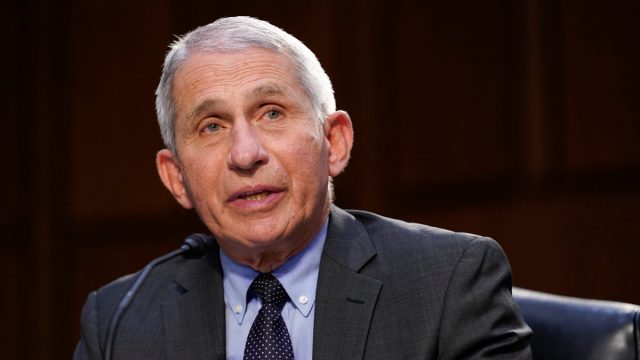 Dr. Anthony Fauci, director of the National Institute of Allergy and Infectious Diseases, testifies during a Senate Health, Education, Labor and Pensions Committee hearing on the federal coronavirus response on Capitol Hill in Washington, Thursday, March 18, 2021.