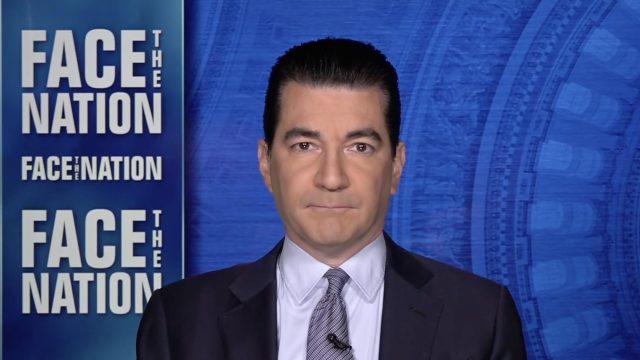 Dr. Scott Gottlieb appearing on CBS' Face the Nation on Nov. 28, 2021