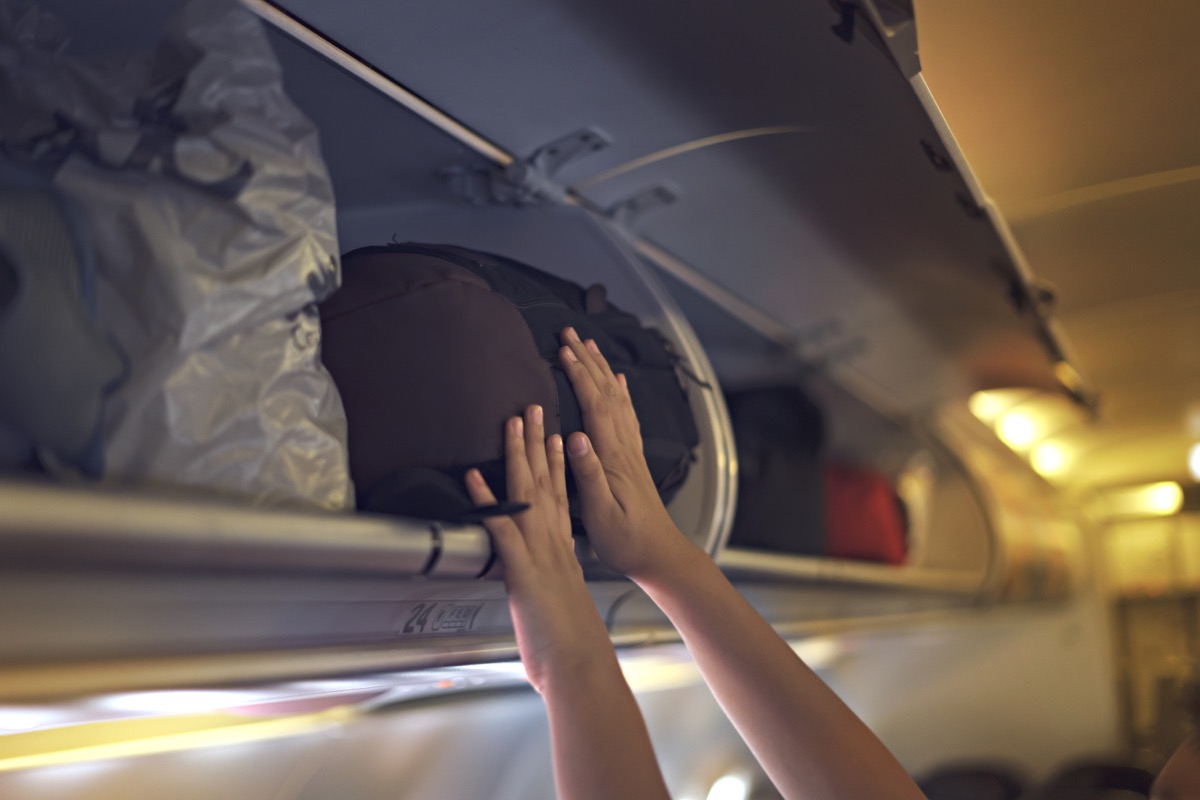 Never Close Overhead Bins Before Takeoff, Flight Attendant Warns