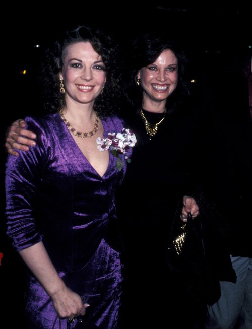 Natalie and Lana Wood at a screening of "Dark Eyes" in 1981