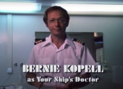 Bernie Kopell in the intro sequence for "The Love Boat"
