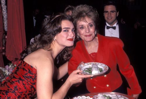 Brooke Shields and Barbara Walters at the March of Dimes Gourmet Gala in 1991