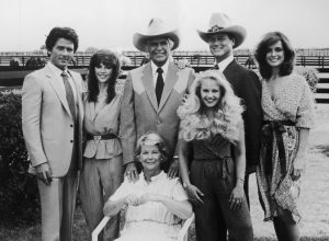 The main cast of "Dallas" in 1980