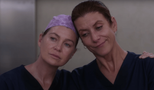 Ellen Pompeo and Kate Walsh on "Grey's Anatomy"