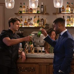 Lucas Bravo and Lucien Laviscount in "Emily in Paris"