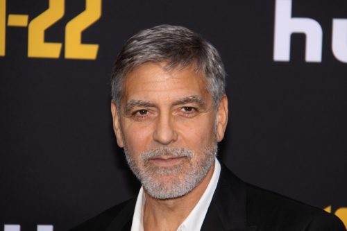 George Clooney at the premiere of "Catch-22" in 2019