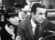 Barbara Feldon and Don Adams in "Get Smart"