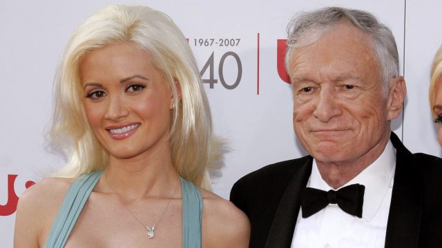 Holly Madison and Hugh Hefner at the AFI Life Achievement Award: A Tribute to Al Pacino in 2007