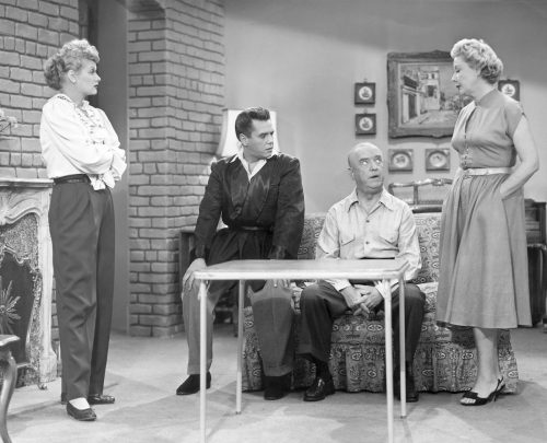 Lucille Ball, Desi Arnaz, William Frawley, and Vivian Vance on "I Love Lucy"