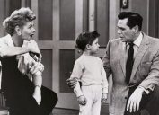 Lucille Ball, Keith Thibodeaux, and Desi Arnaz on "I Love Lucy"