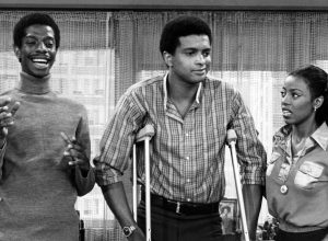 Jimmie Walker, Ben Powers, and BernNadette Stanis on "Good Times" in 1978