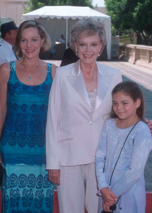 June Lockhart with daughter June Elizabeth and granddaughter at the 1998 Emmy Awards