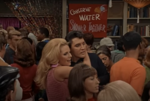 Pat Priest and Elvis Presley in "Easy Come, Easy Go"