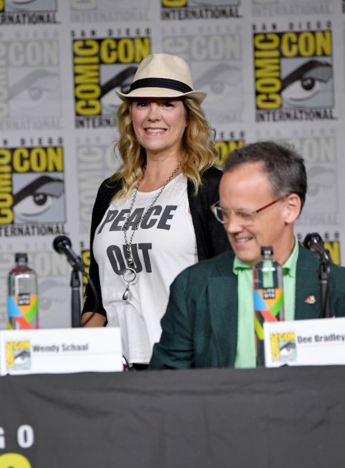 Wendy Schaal at the "American Dad" and "Family Guy" Panel during Comic-Con International 2018