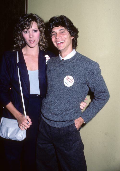 Wendy Schaal and then-husband Stephen M. Schwartz at Allan Carr Hosts The Red Light Affair Goes to Florida Hookers and Gangsters Themed Party to celebrate the release of "Where the Boys Are '84" in 1984