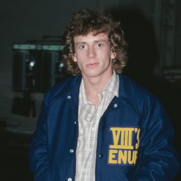 Willie Aames wearing an "VIII's Enuf" jacket in 1980