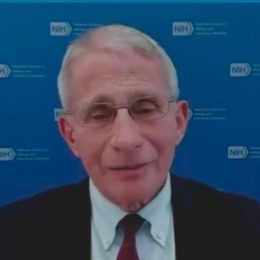 Dr. Anthony Fauci speaking at a White House COVID press briefing on December 15, 2021