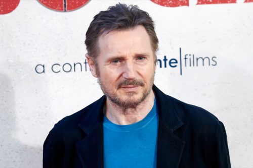 Liam Neeson at the "Venganza Bajo Cero" photo call in 2019