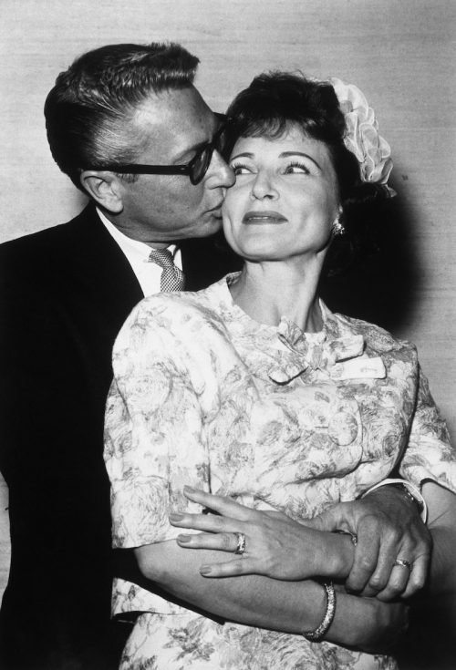 Allen Ludden and Betty White following their Las Vegas wedding in 1963
