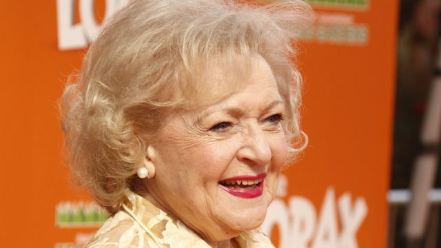 Betty White at the premiere of "The Lorax" in 2012