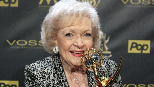 Betty White at the Daytime Emmy Awards Gala in 2015