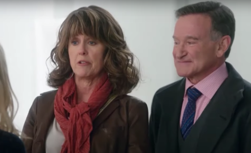Pam Dauber and Robin Williams on "The Crazy Ones"