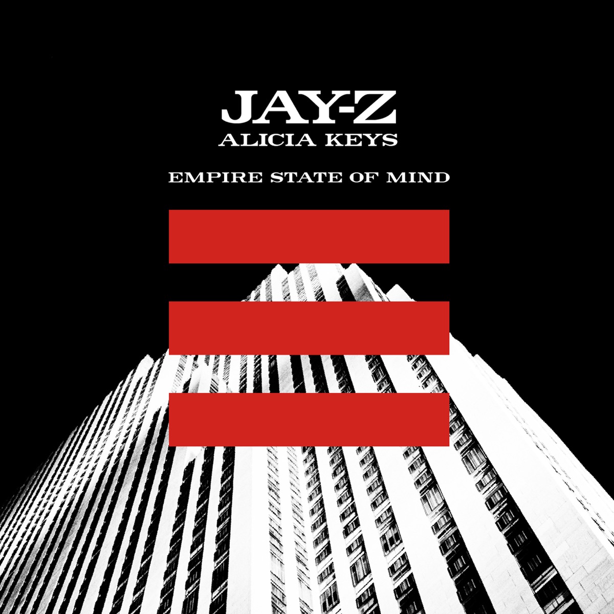 Single cover art for "Empire State of Mind" by Jay-Z ft. Alicia Keys