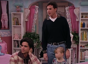 John Stamos and Bob Saget on "Full House"
