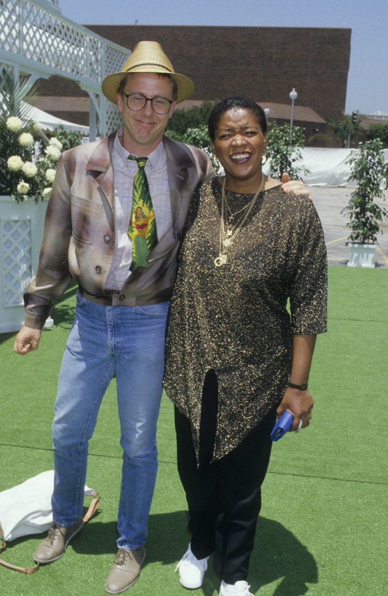 Harry Anderson and Marsha Warfield in 1987