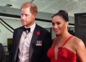 Prince Harry and Meghan Markle at the Intrepid, Sea Air & Space Museum's inaugural Intrepid Valor Awards in 2021