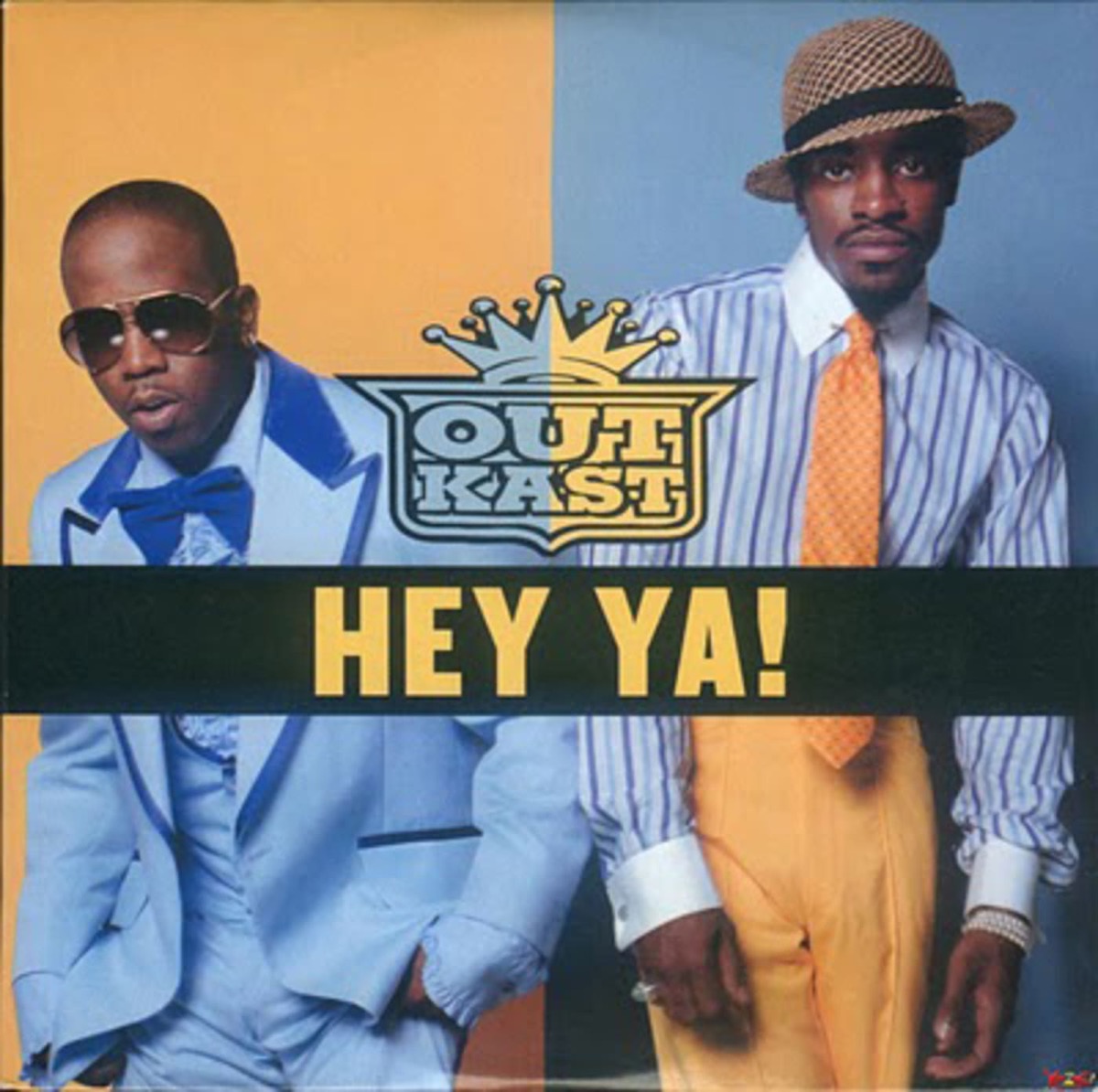 Single cover art for "Hey Ya!" by Outkast