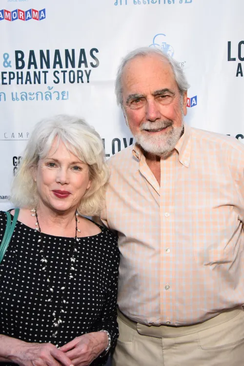 Julia Duffy and Jerry Lacy at the Love & Bananas: An Elephant Story Los Angeles premiere in 2018