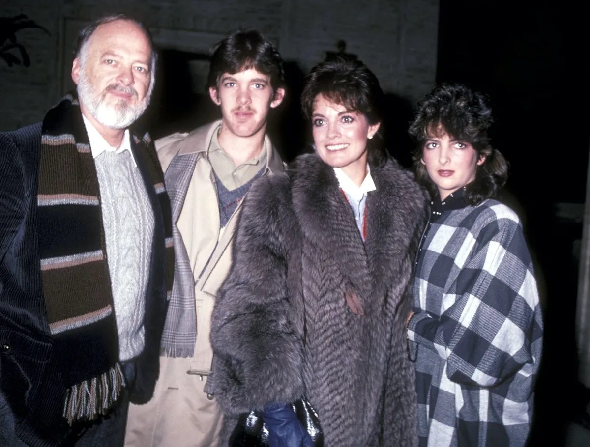 Linda Gray with husband Ed Thrasher and children Jeff and Kehly in 1982