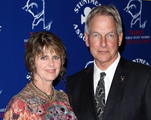 Pam Dawber and Mark Harmon at the Stuntmen's Association of Motion Pictures 52nd Annual Awards Dinner in 2013