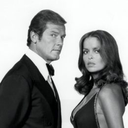Roger Moore and Barbara Bach in The Spy Who Loved Me