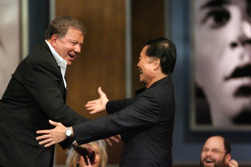 William Shatner and George Takei at the Comedy Central Roast of William Shatner in 2006