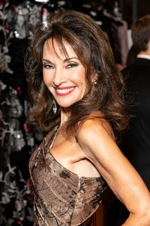 Susan Lucci at the Dennis Basso fashion show in 2019