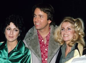 Joyce DeWitt, John Ritter, and Suzanne Somers at CBS Studios Hollywood in 1978