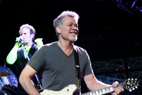 Eddie Van Halen performing at Jones Beach Theater in 2015