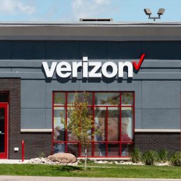 A Verizon Wireless store in Cheyenne, Wyoming. Verizon Wireless is a subsidiary of Verizon Communications, a telecommunications provider with over $100 Billion in revenues.
